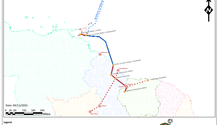 The Southern Caribbean Cable Company Proposed Power Interconnection (revised 4-11-15) 